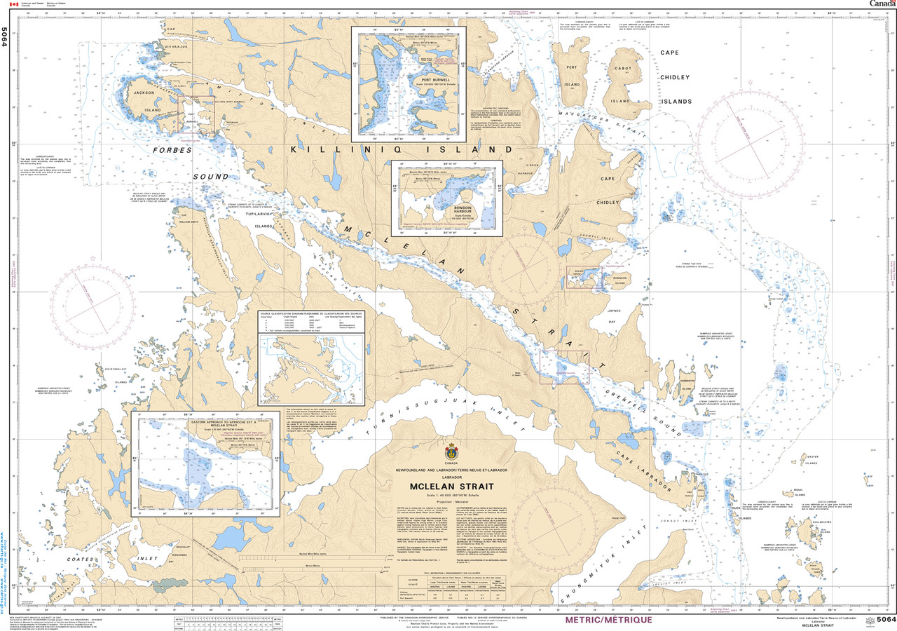 CHS Chart 5064: McLelan Strait