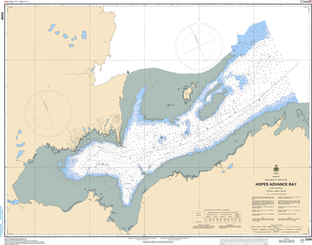CHS Chart 5349: Hopes Advance Bay