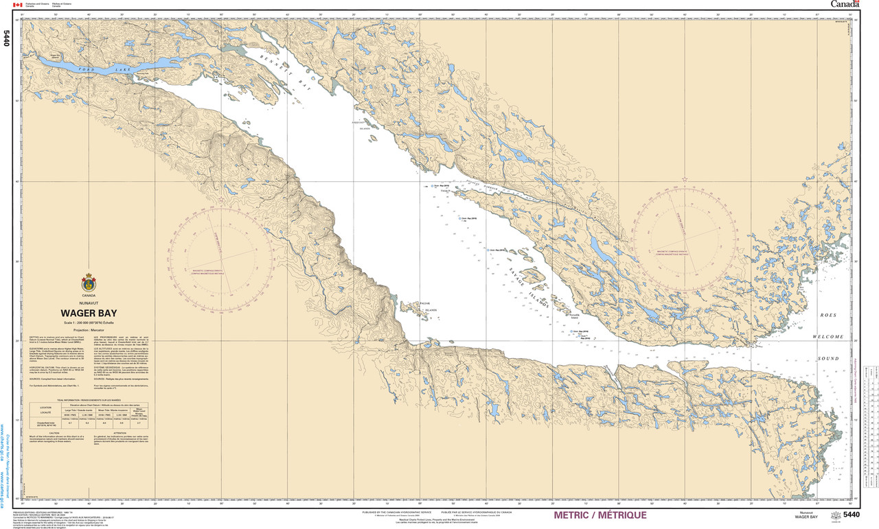 CHS Chart 5440: Wager Bay