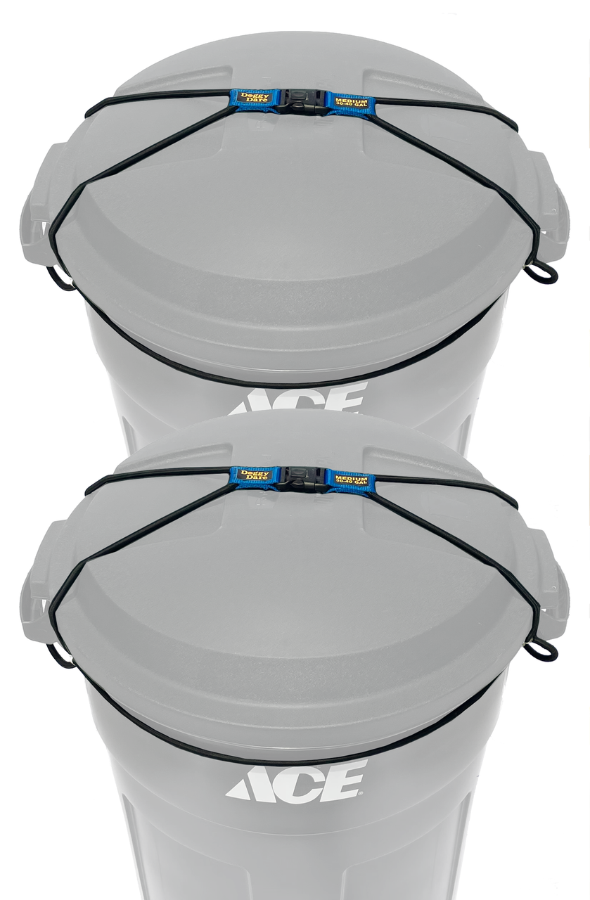 (2-PACK) Doggy Dare TRASH CAN LOCK fits 30-40 Gallon Trash cans (MEDIUM)