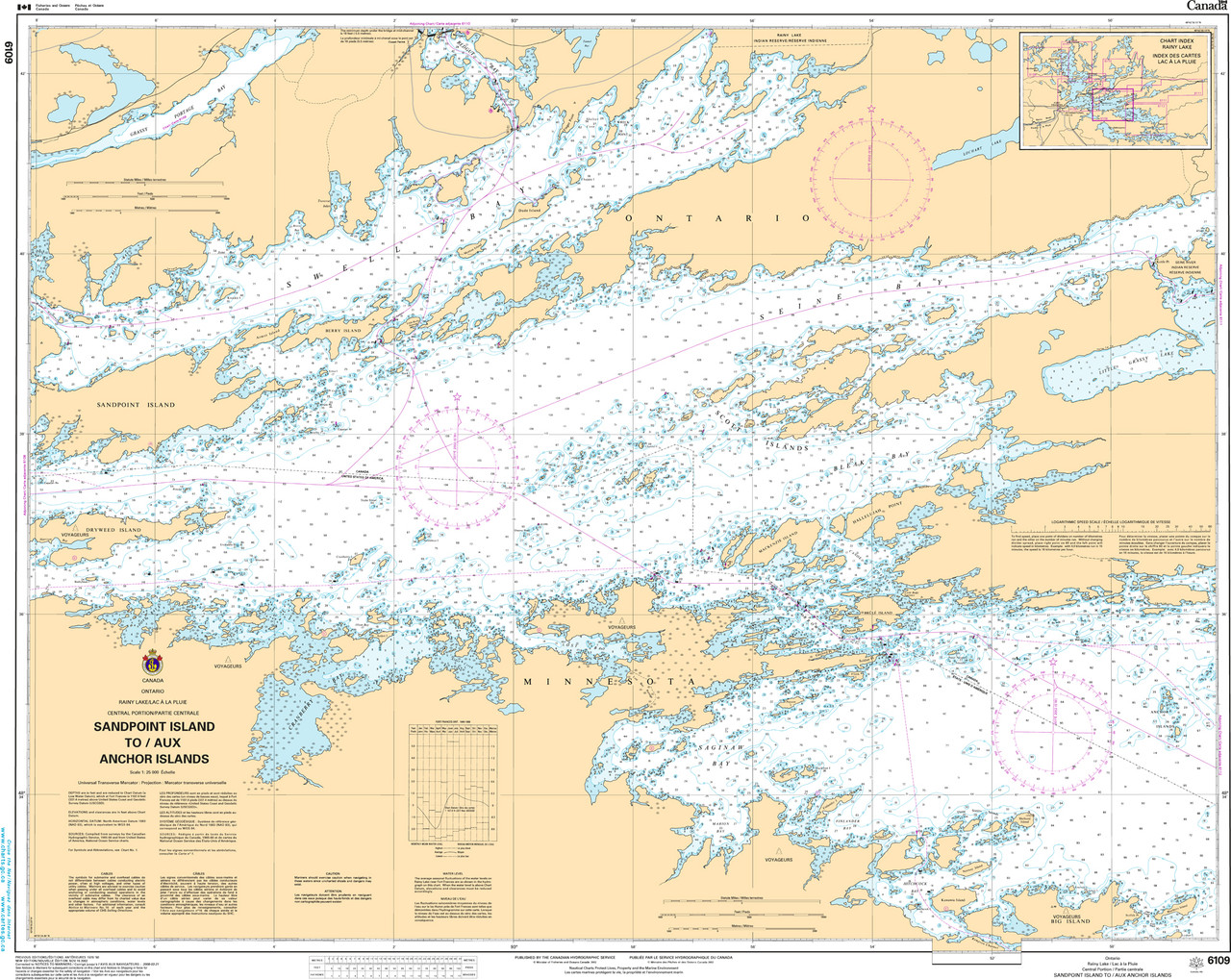 CHS Chart 6109: Sandpoint Island to/aux Anchor Islands