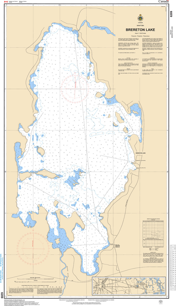 CHS Chart 6209: Brereton Lake