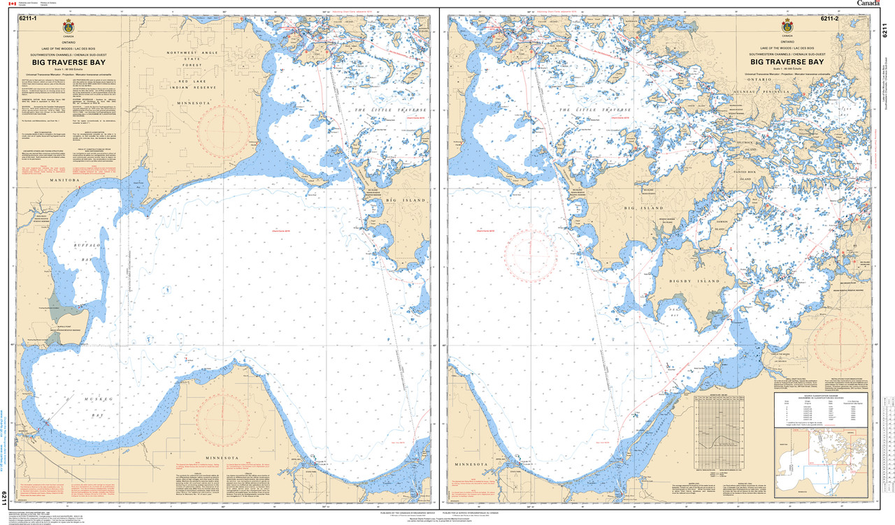 CHS Chart 6211: Big Traverse Bay