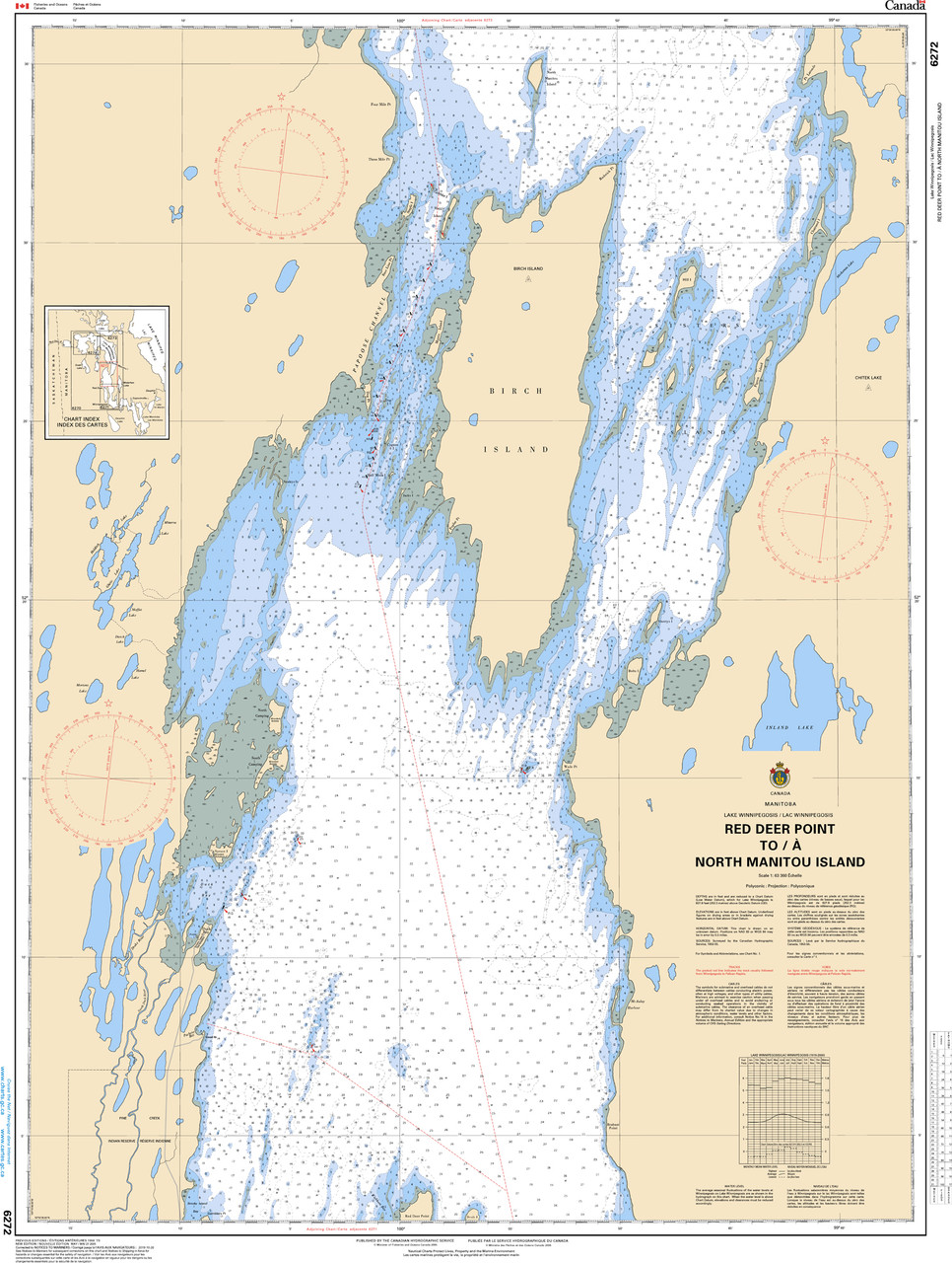 CHS Chart 6272: Red Deer Point to/Ã  North Manitou Island