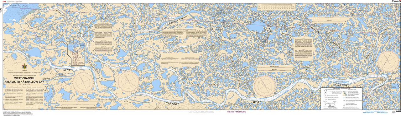 CHS Chart 6433: West Channel, Aklavik to/Ã  Shallow Bay
