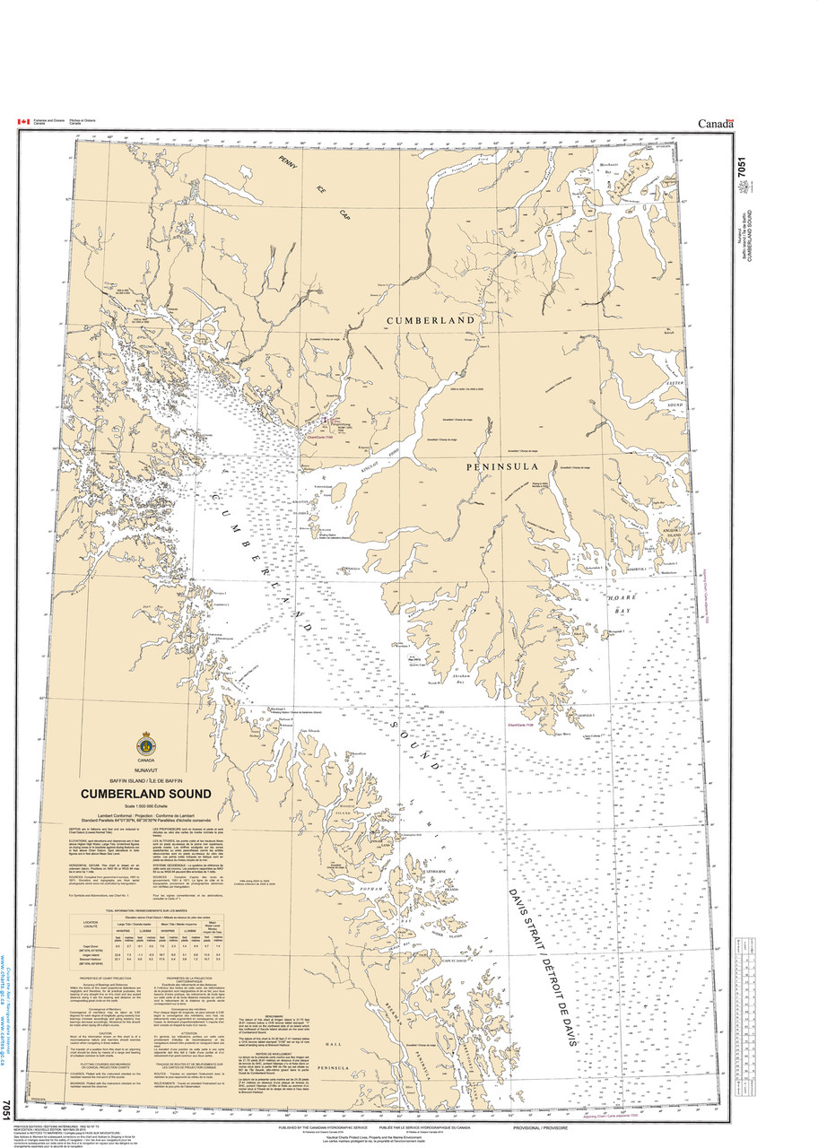 CHS Chart 7051: Cumberland Sound