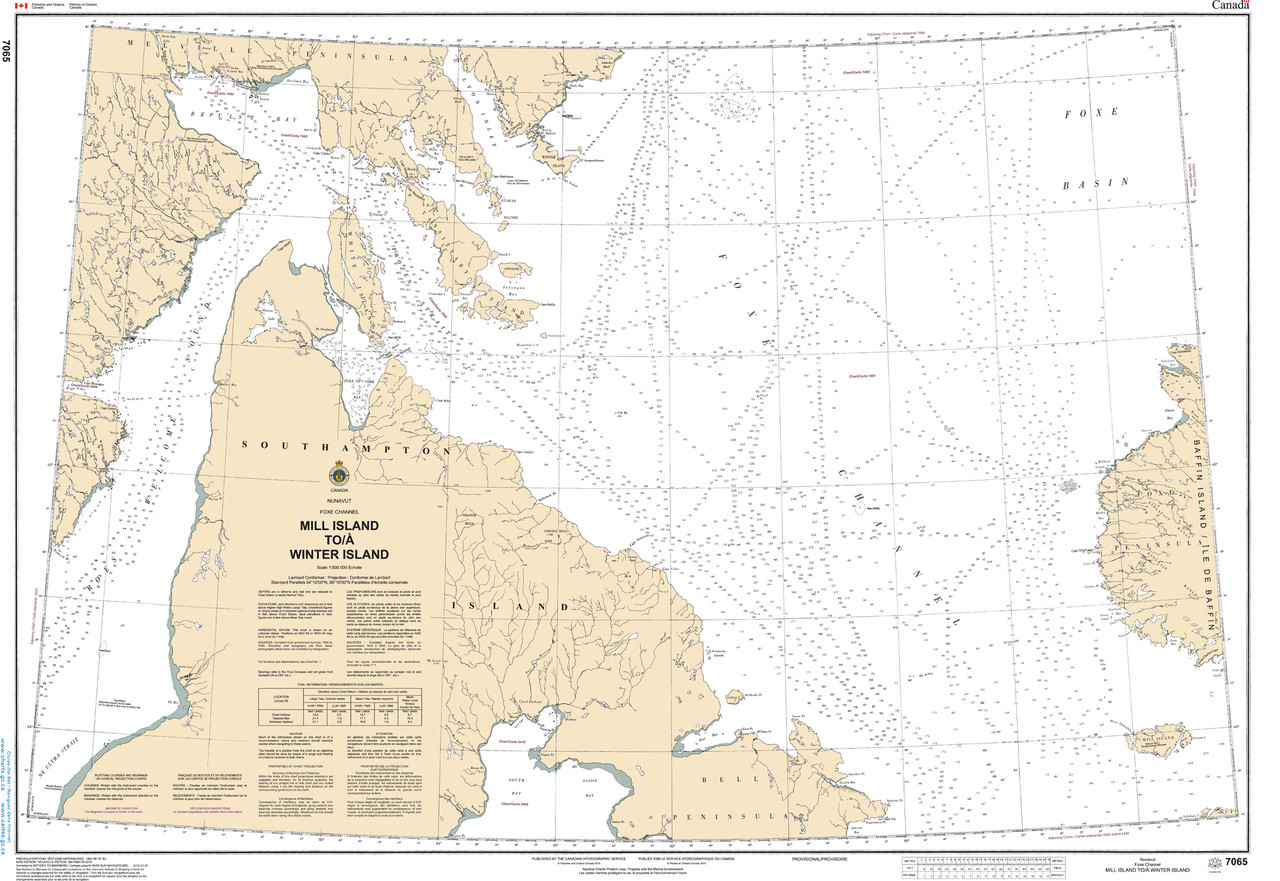 CHS Chart 7065: Mill Island to Winter Island
