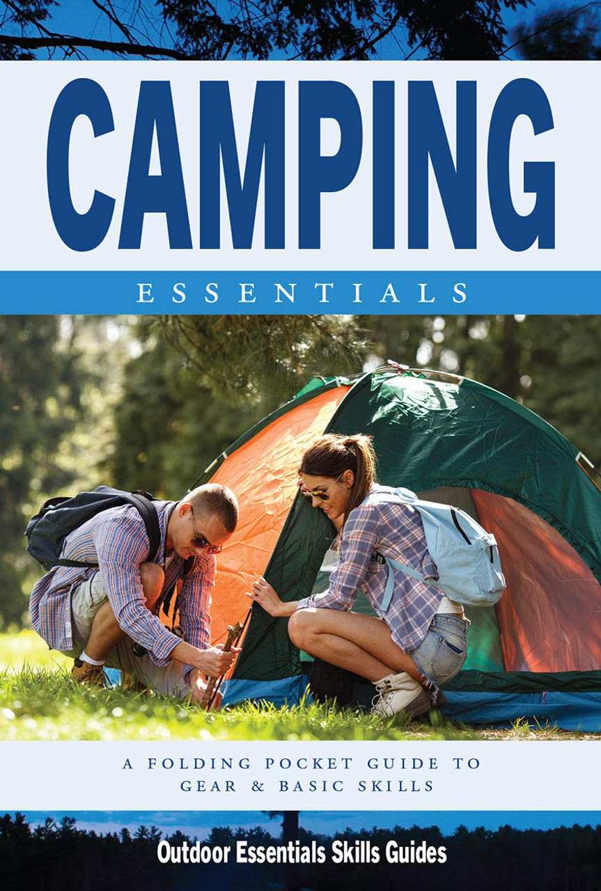 Camping Essentials: A Folding Pocket Guide to Gear and Basics for Rookie Campers