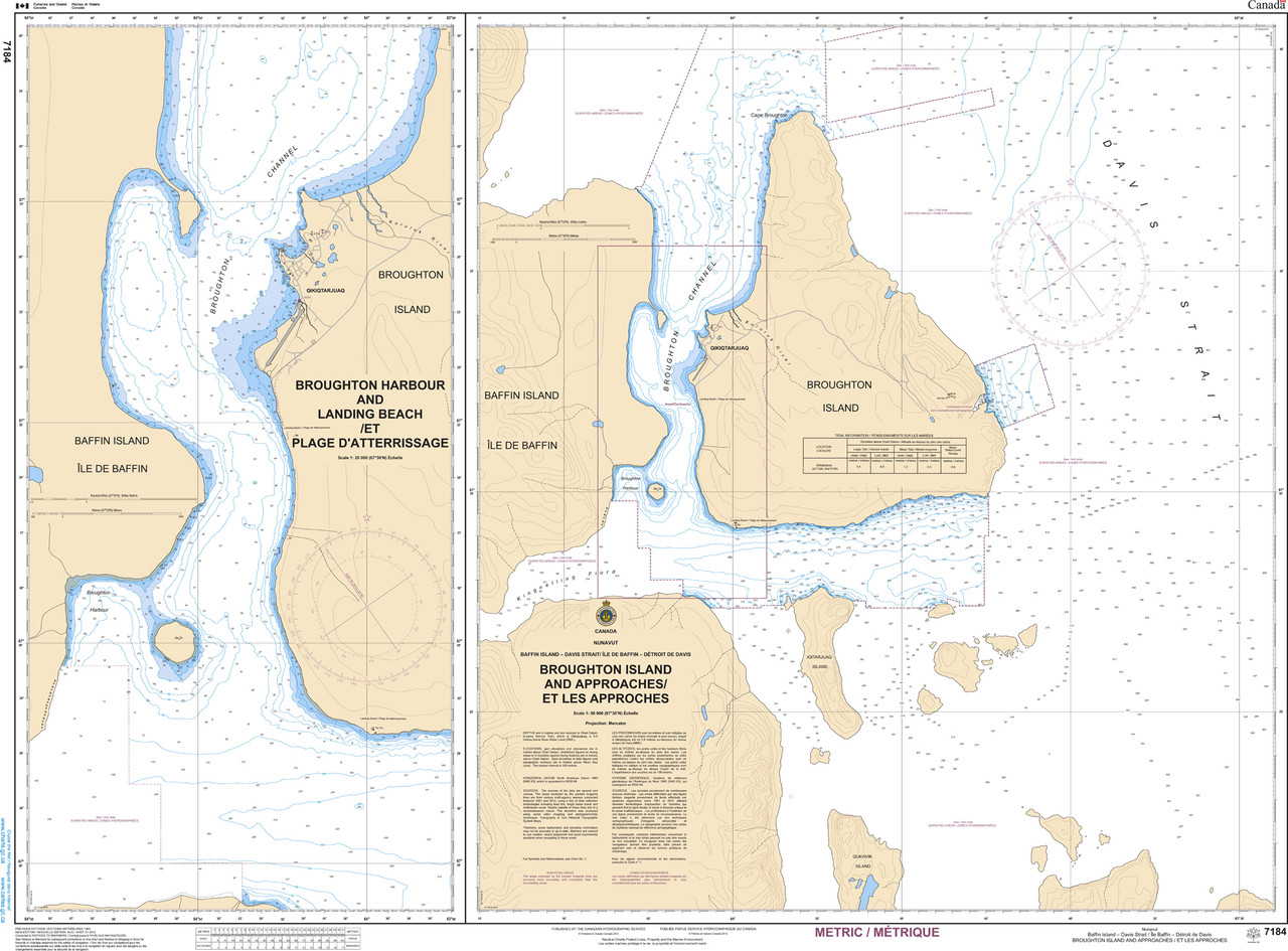 CHS Chart 7184: Broughton Island and Approaches