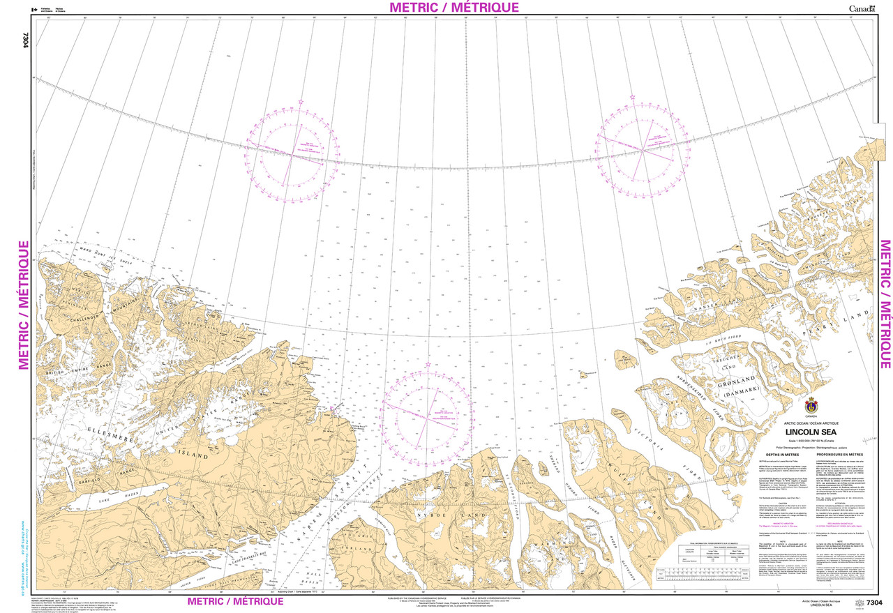 CHS Chart 7304: Lincoln Sea