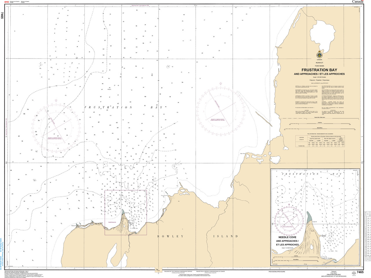 CHS Chart 7465: Frustration Bay and Approaches