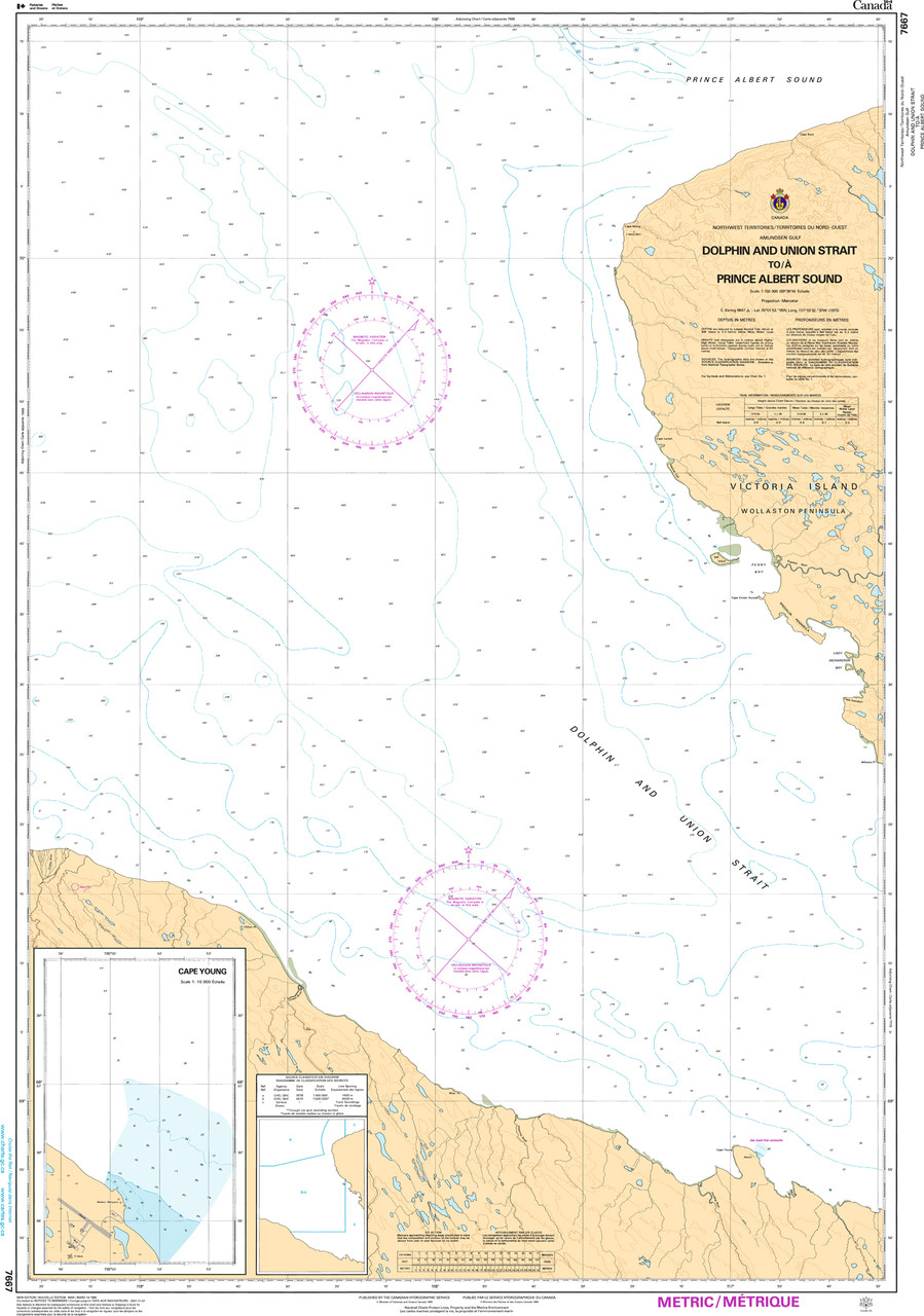 CHS Chart 7667: Dolphin and Union Strait To/ A Prince Albert Sound
