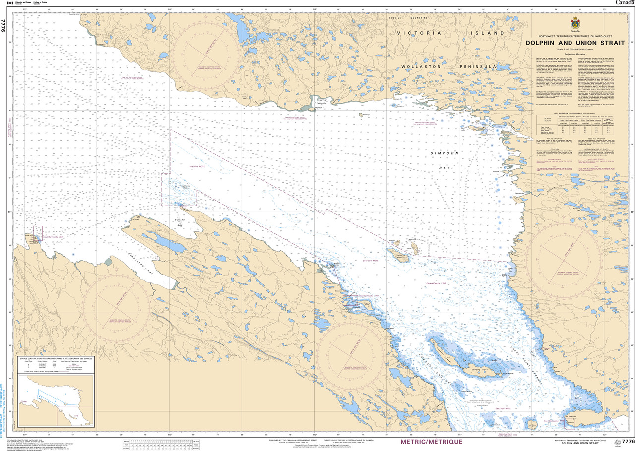 CHS Chart 7776: Dolphin and Union Strait