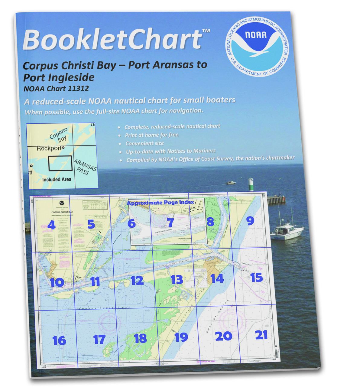 HISTORICAL NOAA BookletChart 11312: Corpus Christi Bay - Port Aransas to Port Ingleside