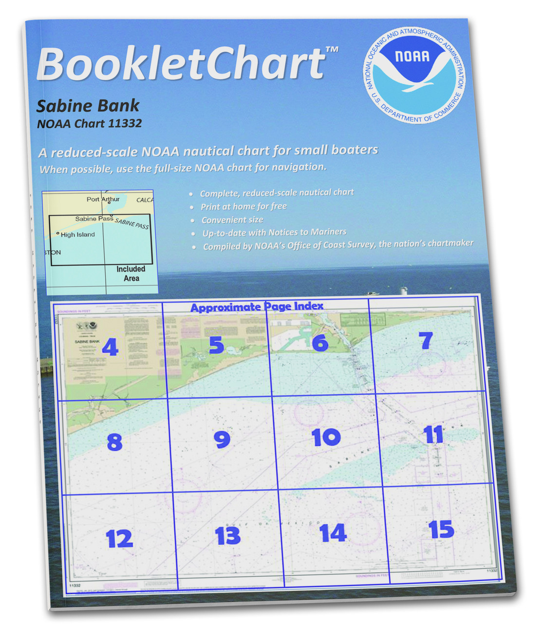 NOAA BookletChart 11332: Sabine Bank