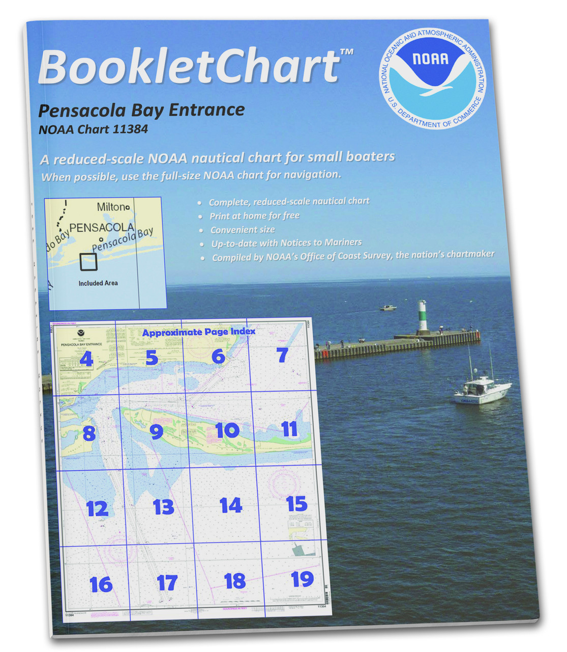 HISTORICAL NOAA BookletChart 11384: Pensacola Bay Entrance