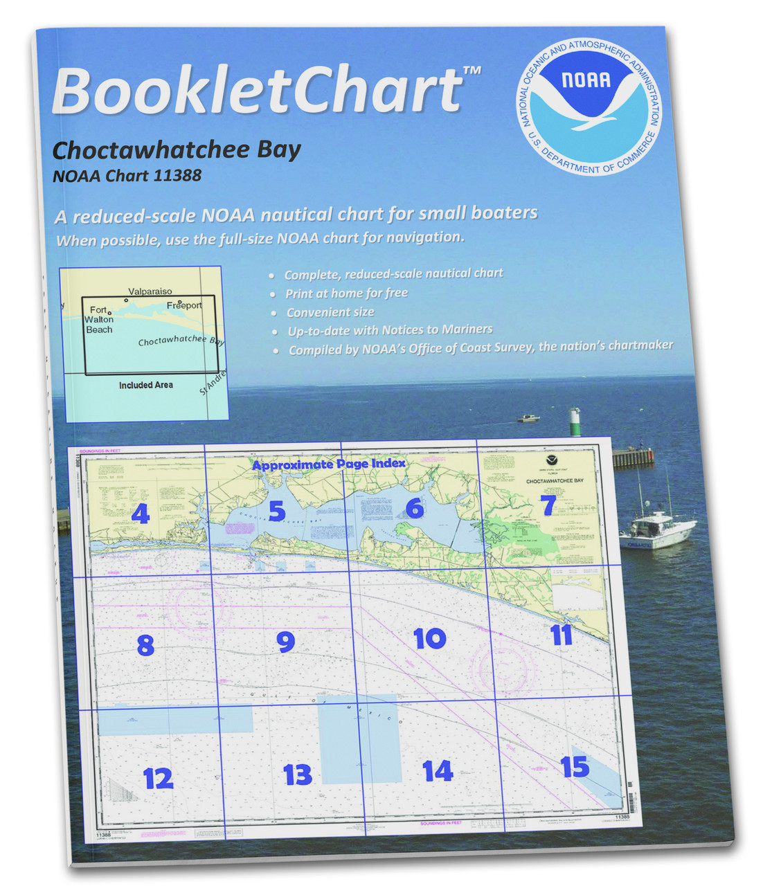 NOAA BookletChart 11388: Choctawhatchee Bay