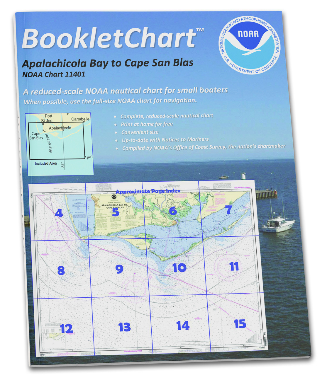 HISTORICAL NOAA BookletChart 11401: Apalachicola Bay to Cape San Blas