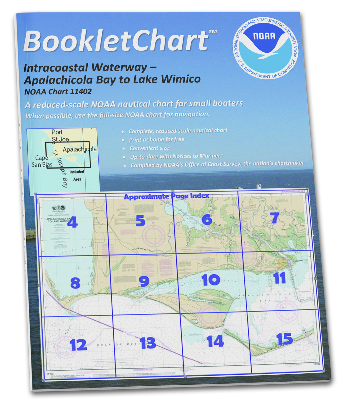 NOAA BookletChart 11402: Intracoastal Waterway Apalachicola Bay to Lake Wimico