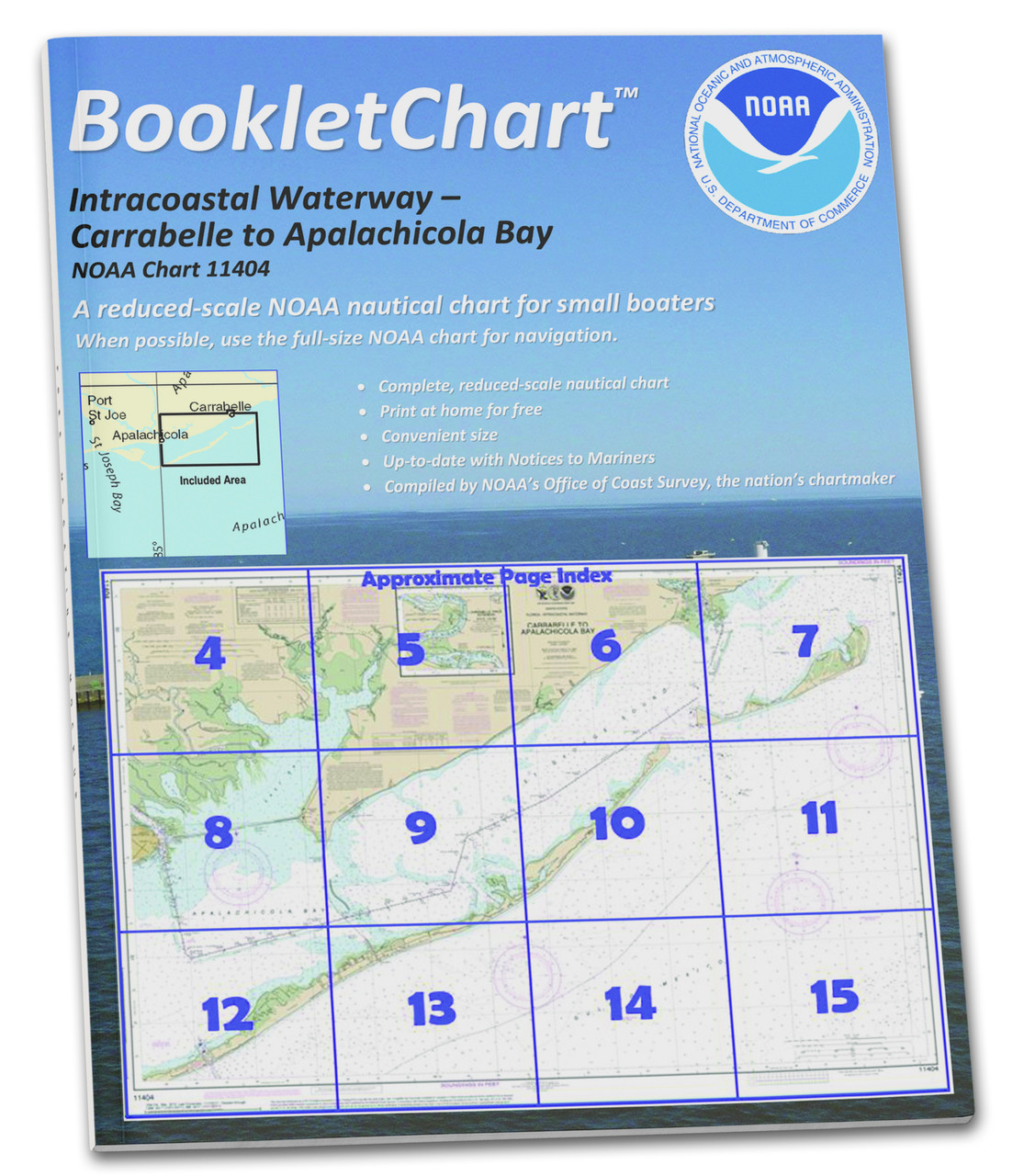 NOAA BookletChart 11404: Intracoastal Waterway Carrabelle to Apalachicola Bay;Carrabelle River