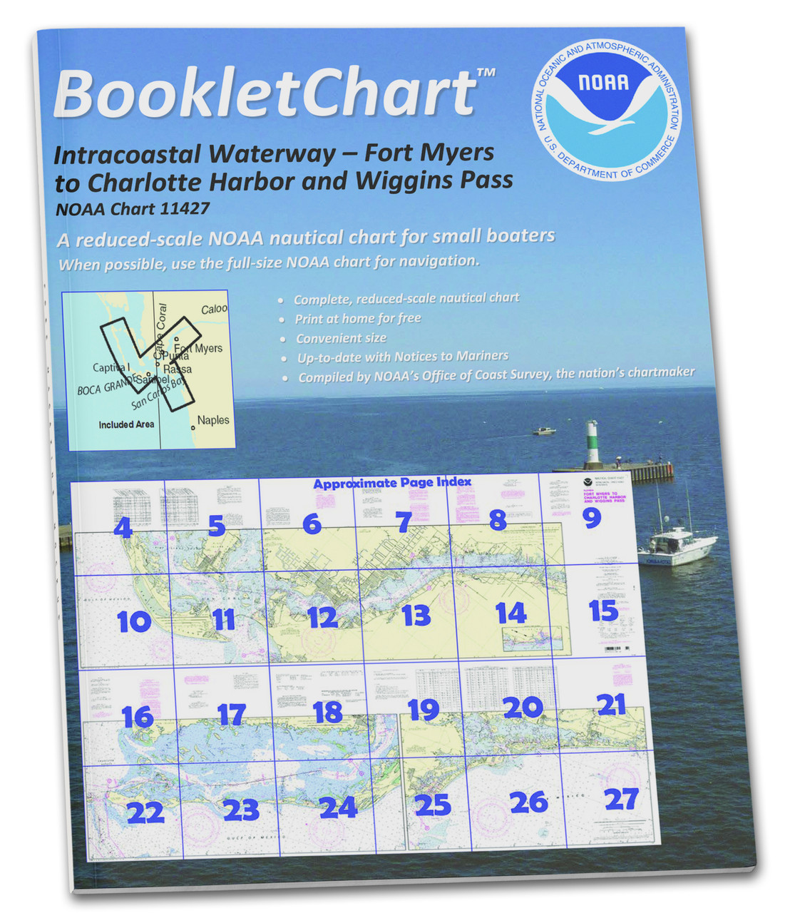 NOAA BookletChart 11427: Intracoastal Waterway Fort Myers to Charlotte Harbor and Wiggins Pass