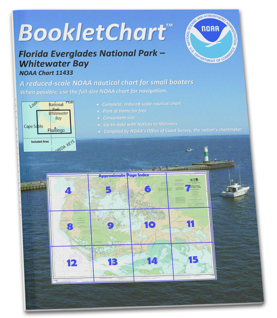 HISTORICAL NOAA BookletChart 11433: Everglades National Park Whitewater Bay