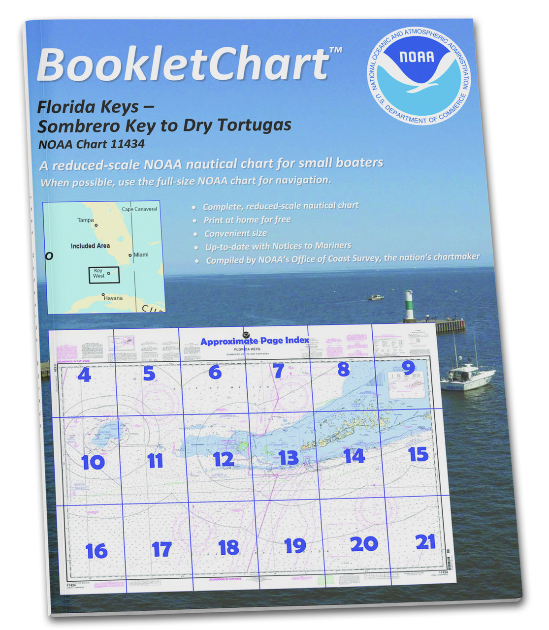 NOAA BookletChart 11434: Florida Keys Sombrero Key to Dry Tortugas