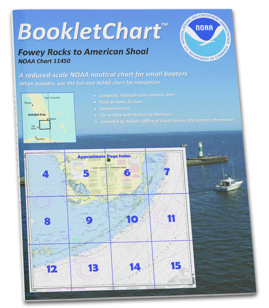 NOAA BookletChart 11450: Fowey Rocks to American Shoal
