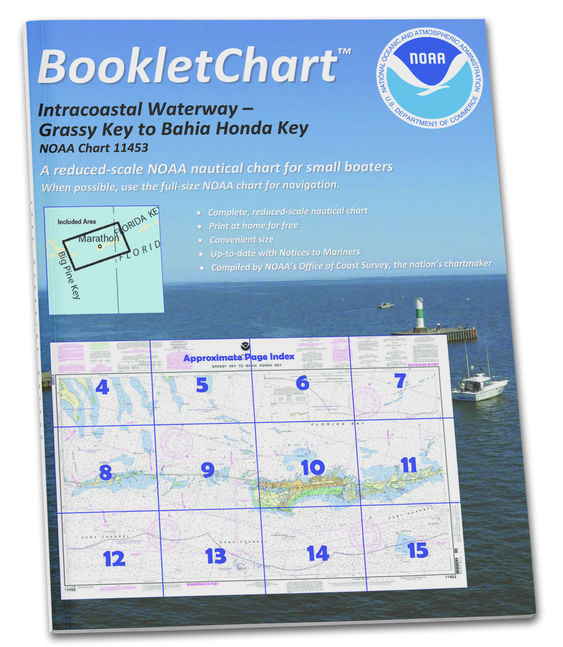 HISTORICAL NOAA BookletChart 11453: Florida Keys Grassy Key to Bahia Honda Key