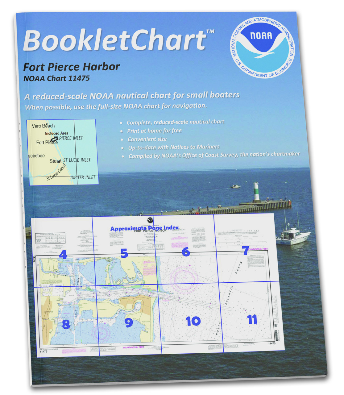 NOAA Booklet Chart 11475: Fort Pierce Harbor