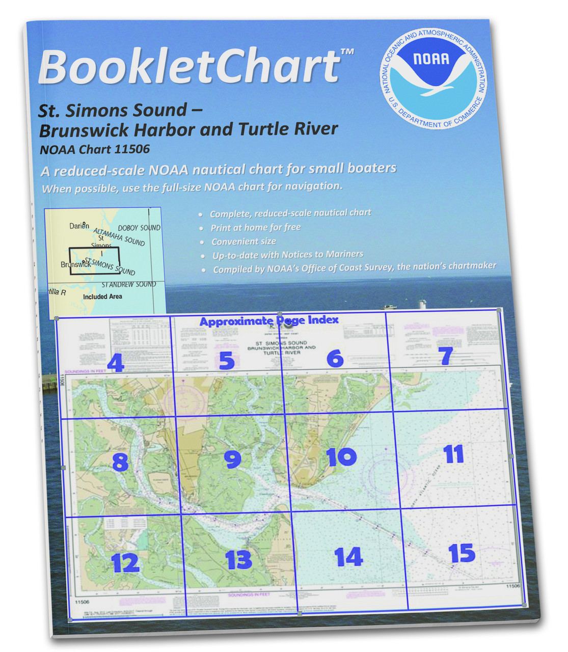 NOAA BookletChart 11506: St. Simons Sound: Brunswick Harbor and Turtle River