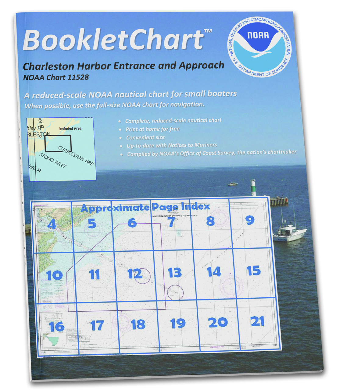 NOAA Booklet Chart 11528: Charleston Harbor Entrance and Approach