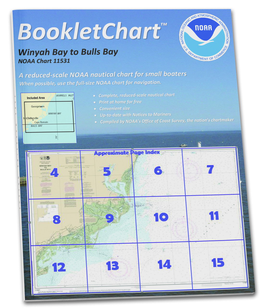 NOAA BookletChart 11531: Winyah Bay to Bulls Bay