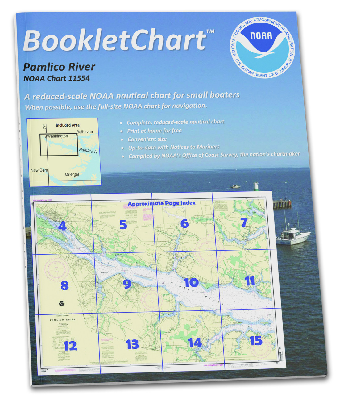 HISTORICAL NOAA BookletChart 11554: Pamlico River
