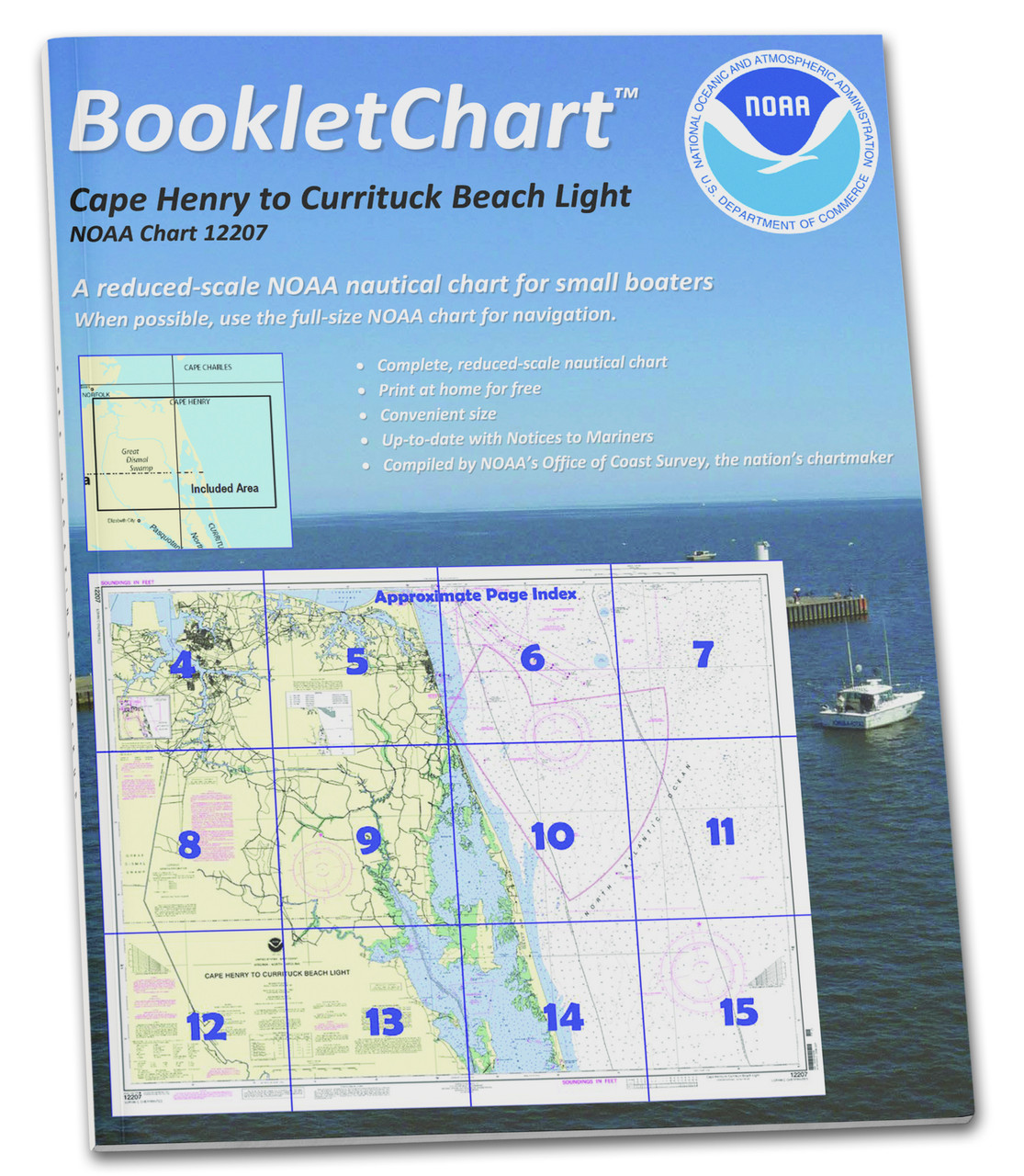 NOAA BookletChart 12207: Cape Henry to Currituck Beach Light