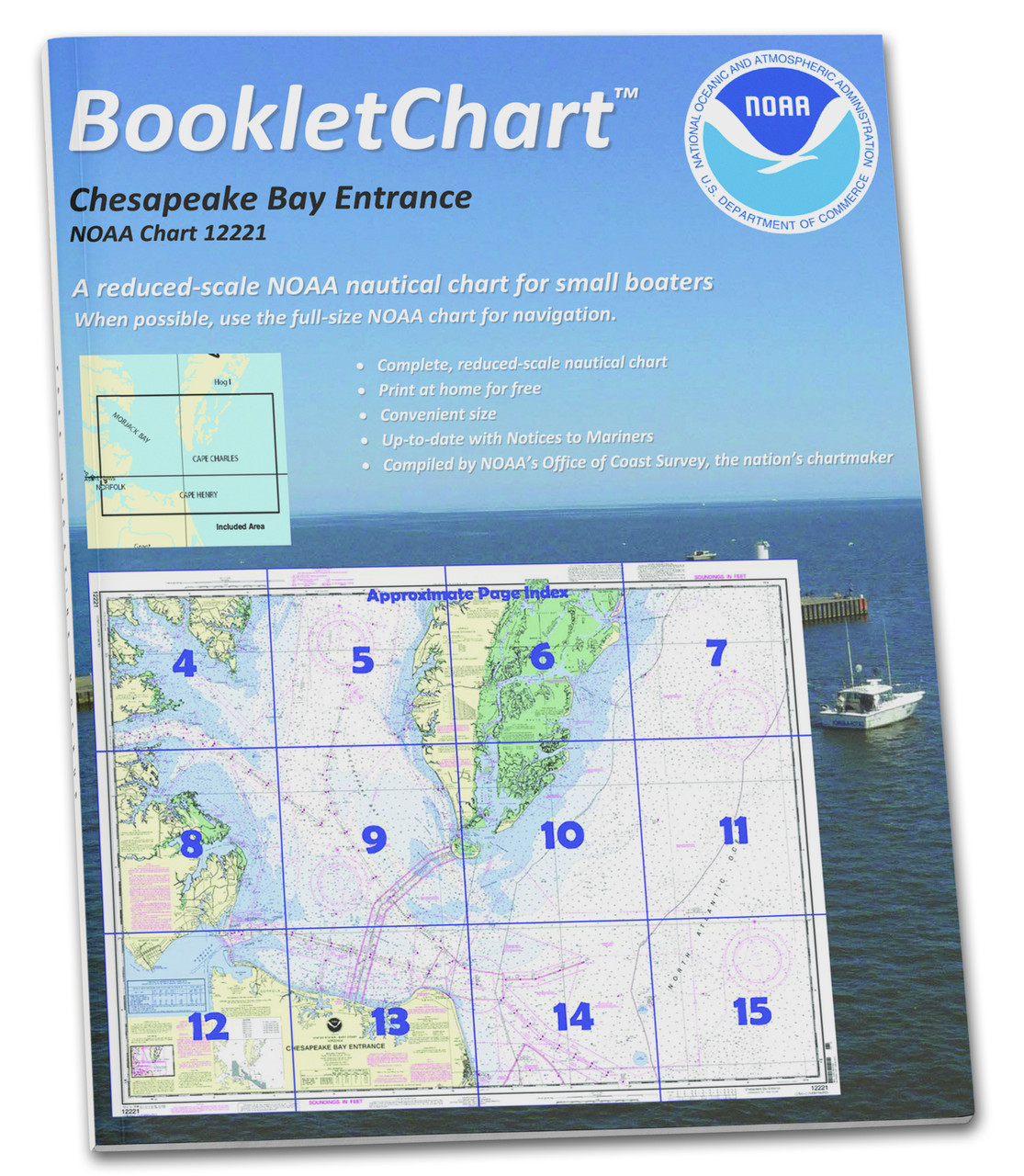 NOAA BookletChart 12221: Chesapeake Bay Entrance