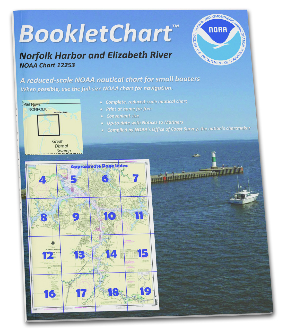 NOAA BookletChart 12253: Norfolk Harbor and Elizabeth River