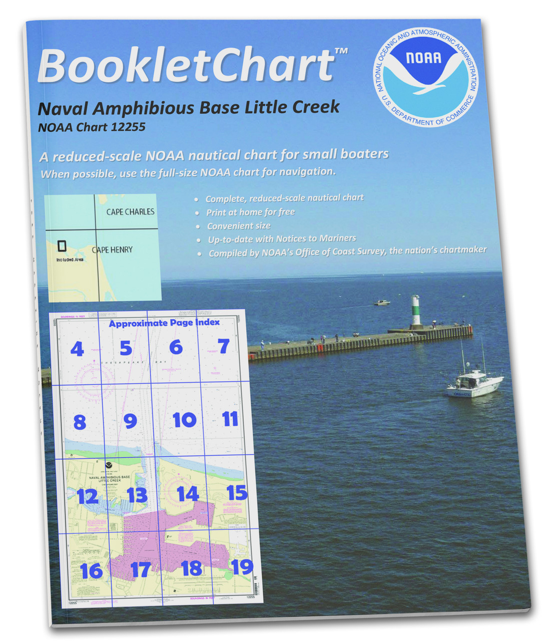 NOAA Booklet Chart 12255: Little Creek Naval Amphibious Base