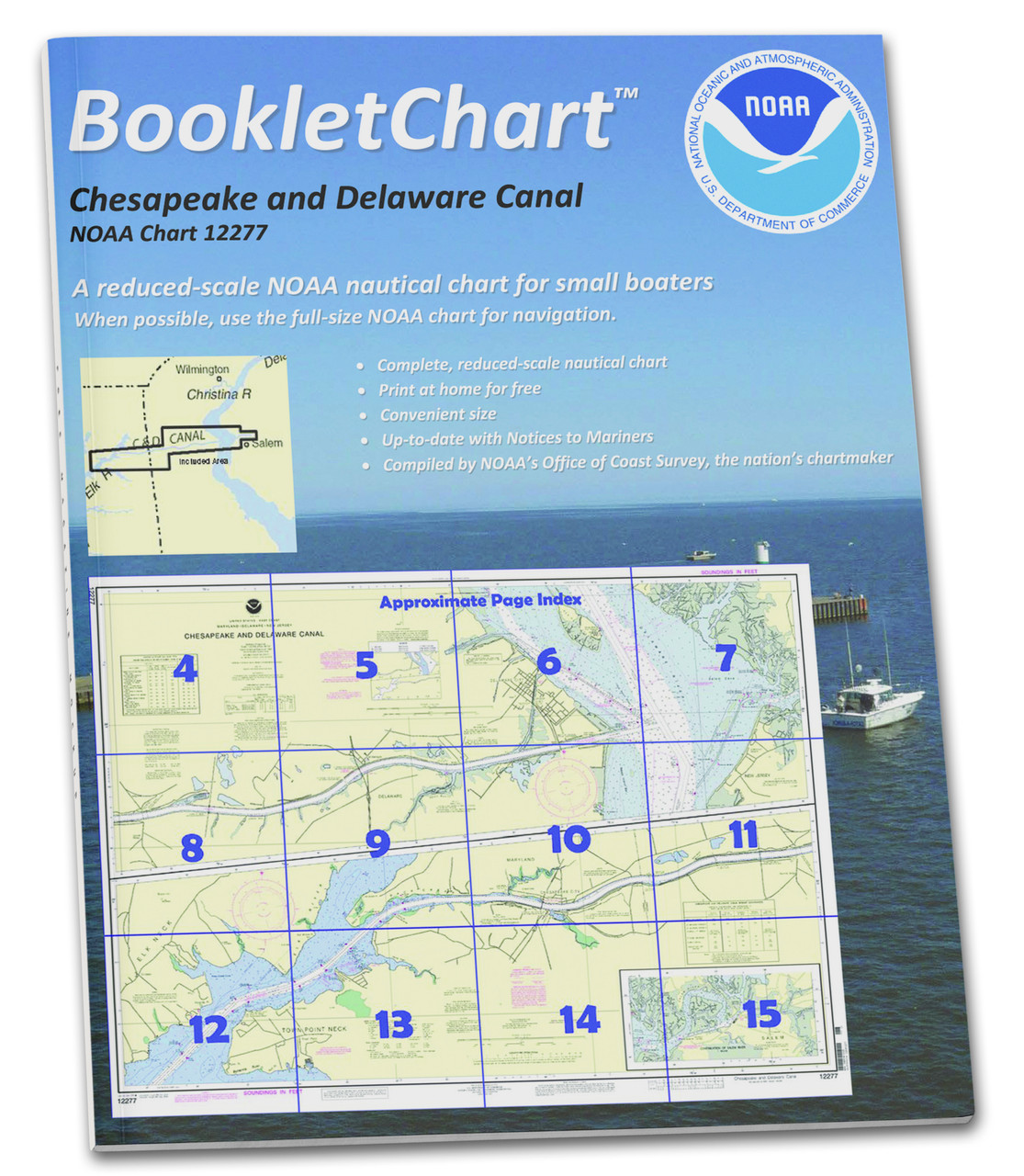 NOAA BookletChart 12277: Chesapeake and Delaware Canal