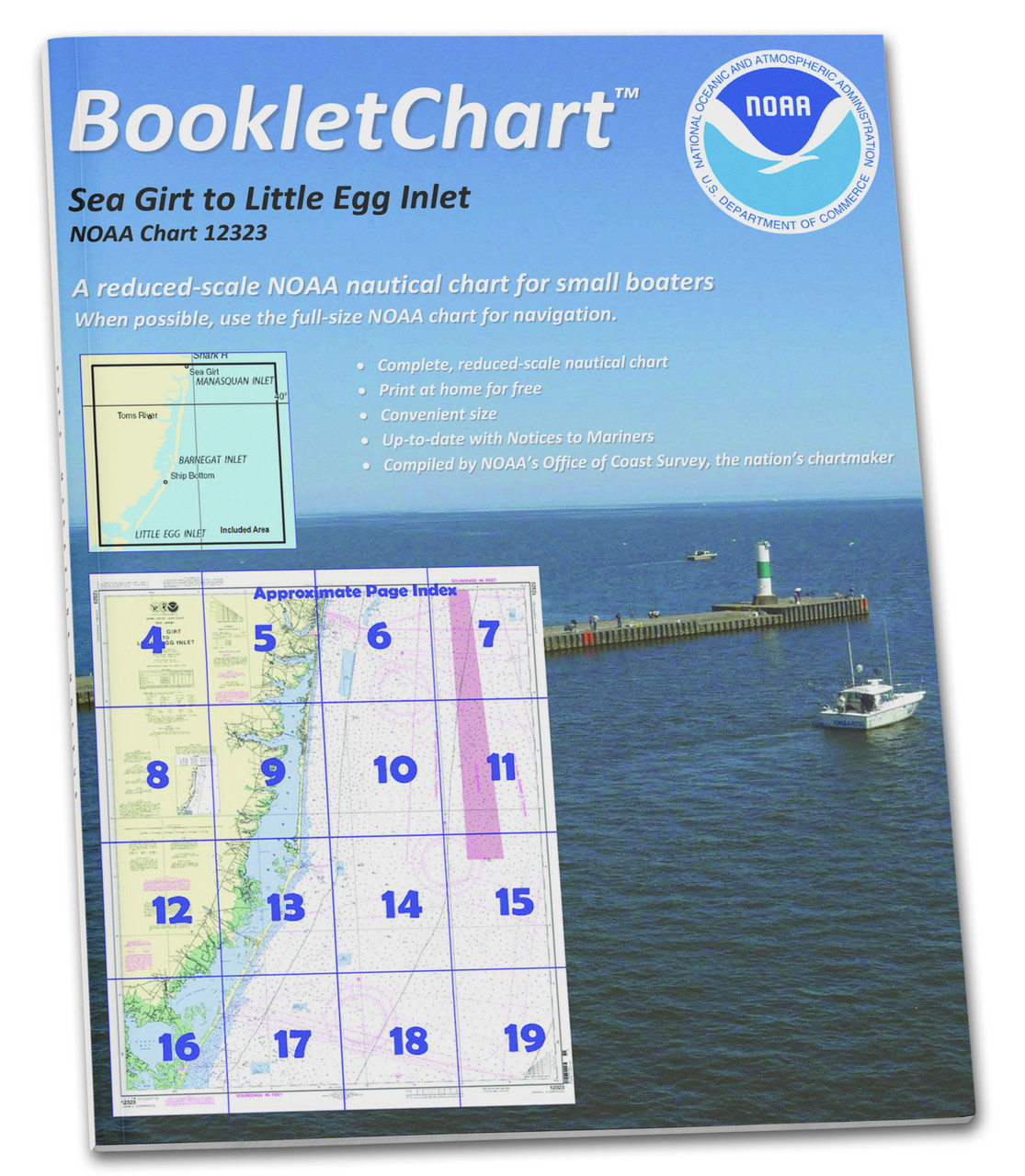 HISTORICAL NOAA BookletChart 12323: Sea Girt to Little Egg Inlet