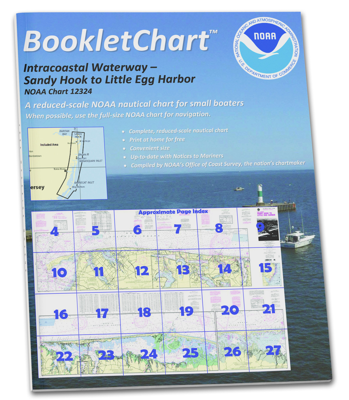 NOAA BookletChart 12324: Intracoastal Waterway Sandy Hook to Little Egg Harbor