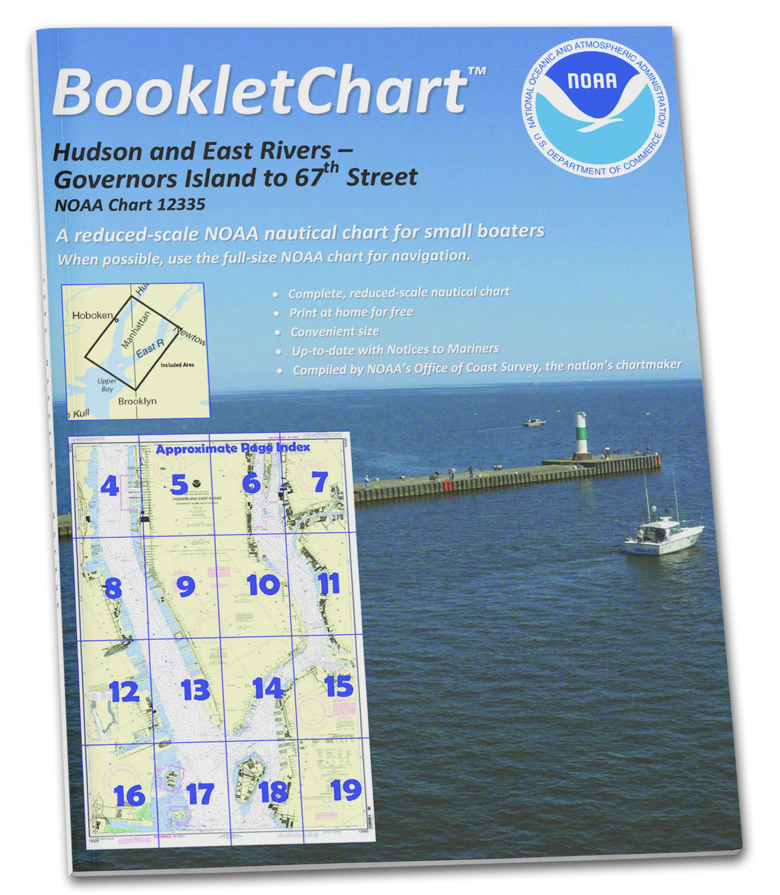 NOAA BookletChart 12335: Hudson and East Rivers Governors Island to 67th Street