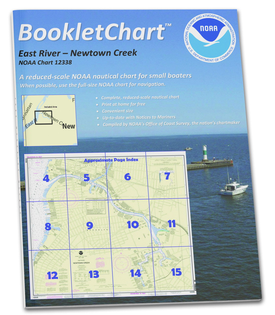 NOAA Booklet Chart 12338: East River Newtown Creek