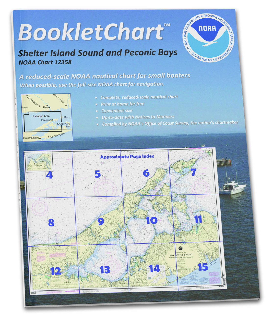 NOAA BookletChart 12358: New York Long Island: Shelter Island Sound and Peconic Bays;Mattituck