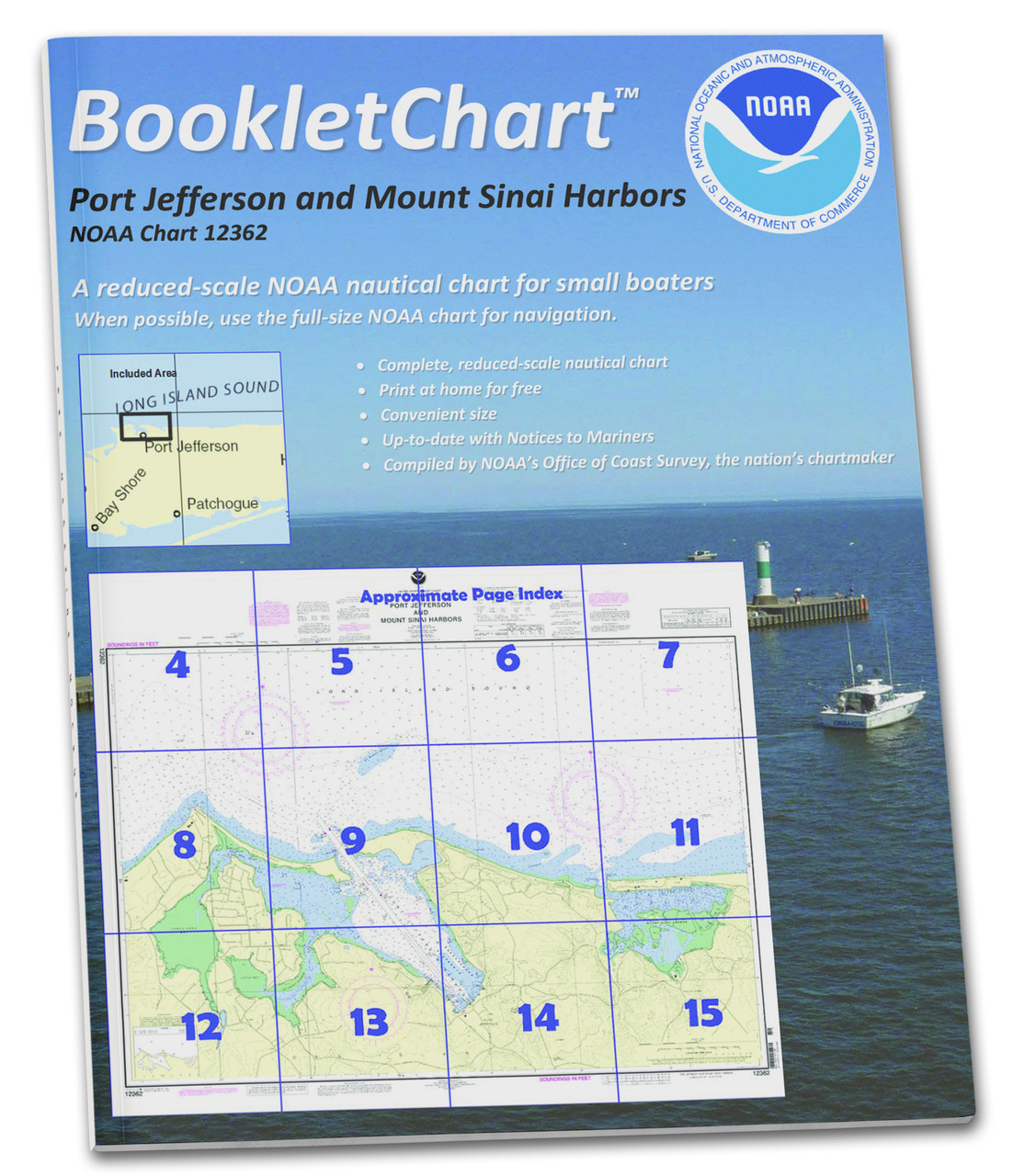 NOAA BookletChart 12362: Port Jefferson and Mount Sinai Harbors