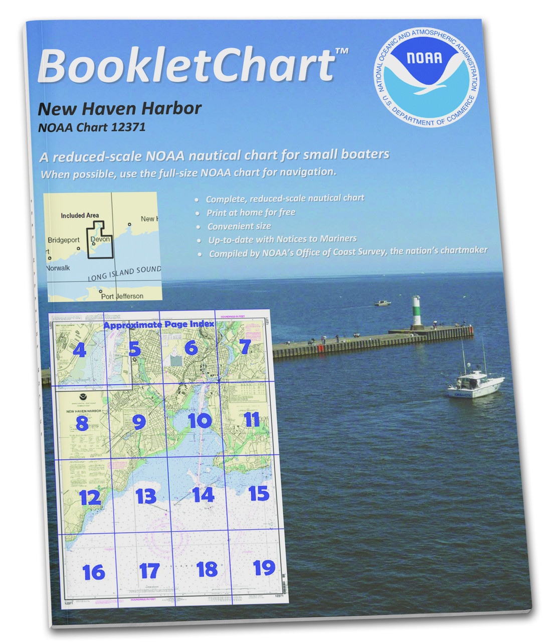 NOAA Booklet Chart 12371: New Haven Harbor;New Haven Harbor (Inset)