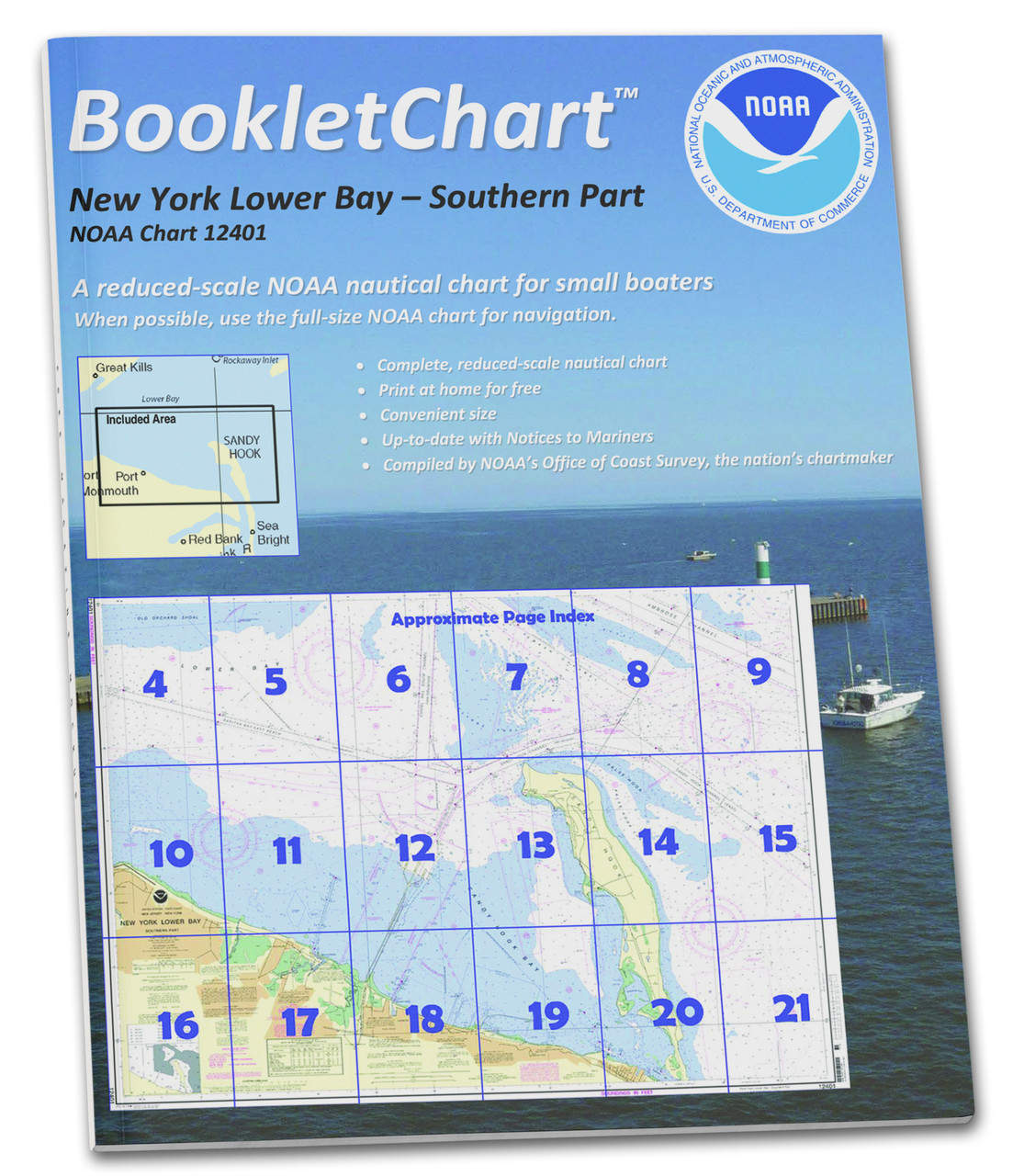 NOAA BookletChart 12401: New York Lower Bay Southern Part