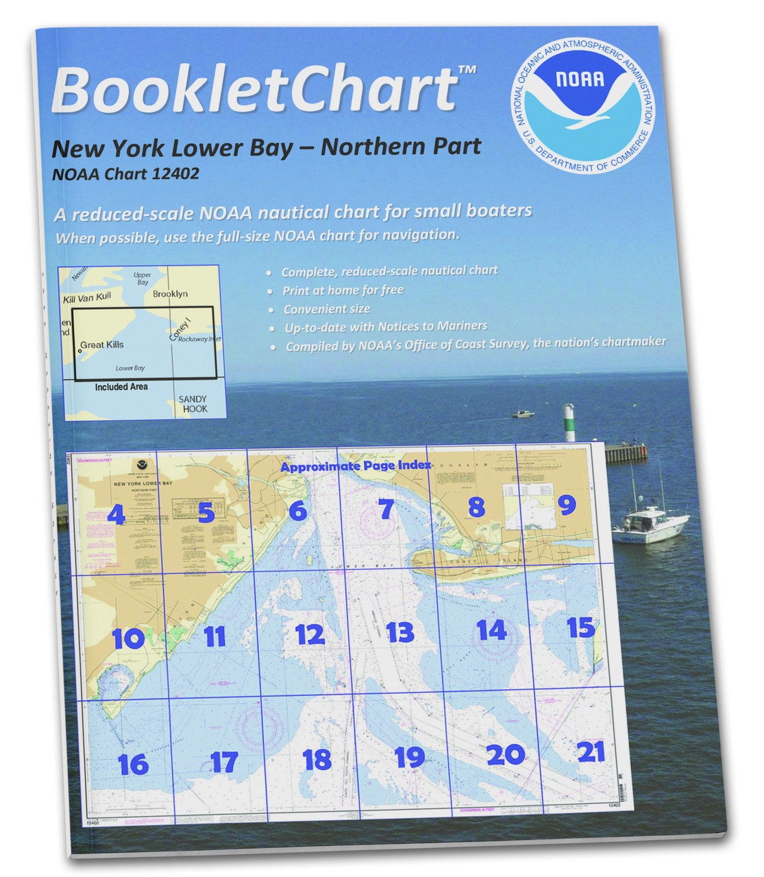 NOAA BookletChart 12402: New York Lower Bay Northern Part