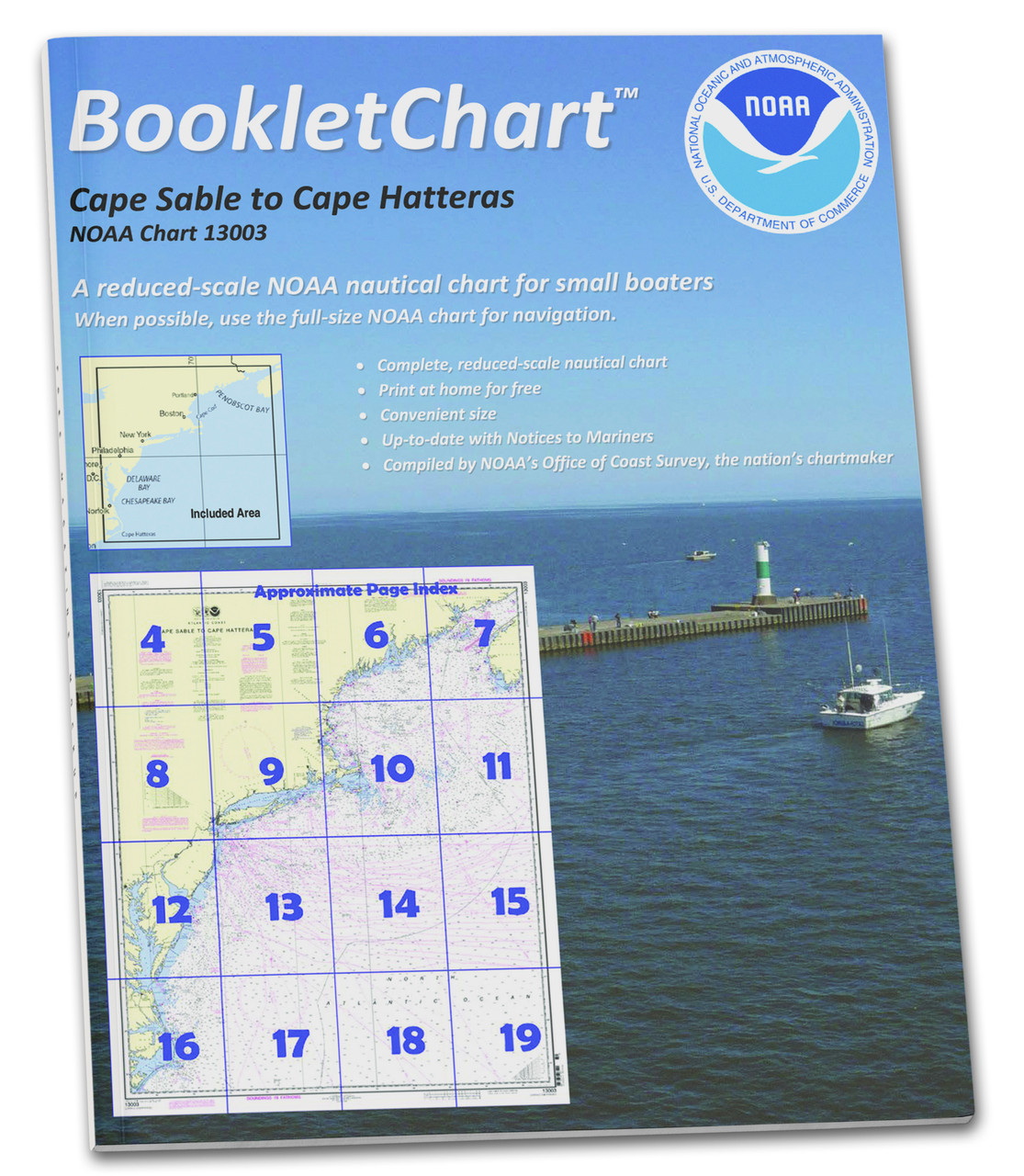 NOAA BookletChart 13003: Cape Sable to Cape Hatteras