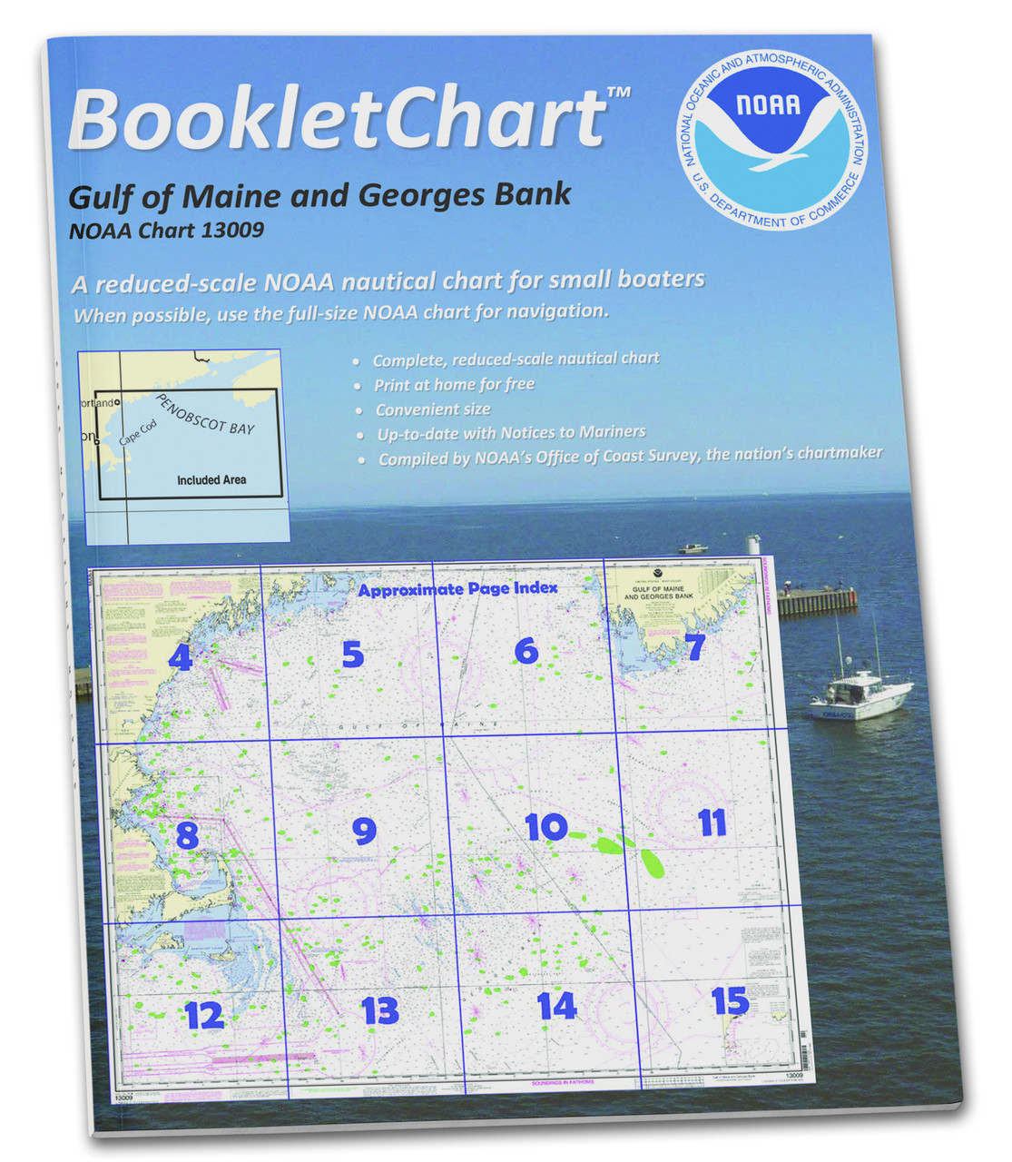 NOAA BookletChart 13009: Gulf of Maine and Georges Bank